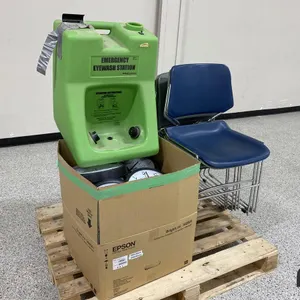 (8) Chairs, Clocks and Eye Wash Station
 UNRESERVED
