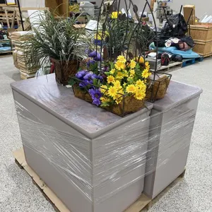 (2) Filing Cabinets & Fake Plants
 UNRESERVED