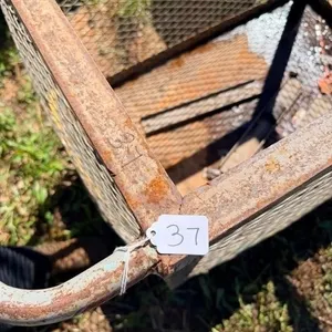 Metal yard cart wagon