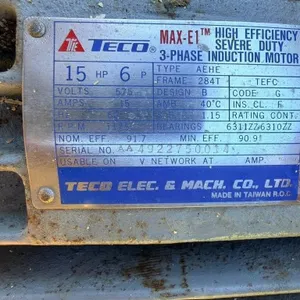 Teco Max-E1 Server Duty Induction Motor