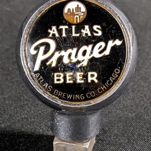 BALL TAP KNOB HANDLE ATLAS PRAGER BEER