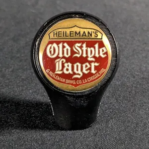 BALL TAP KNOB HANDLE HEILEMAN SOLD STYLE LAGER BEER LACROSSE WISCONSIN