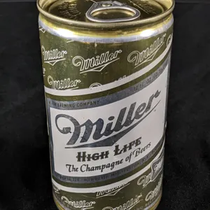 TEST CAN PULL TAB MILLER HIGH LIFE BEER MILWAUKEE GOLD