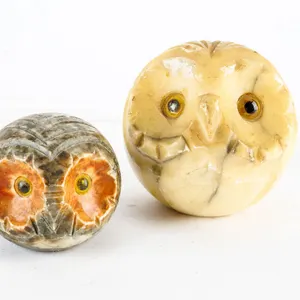 Stone Owl Heads