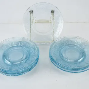Vintage Fostoria Glass Versailles Plates