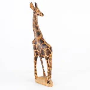 Hand-carved Giraffe Statue