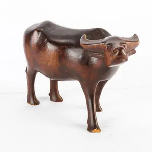 Hand-carved Water Buffalo Sculpture