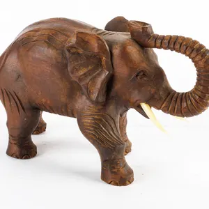 Hand-carved Elephant Sculpture