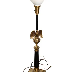 Brass Federal Style Torchiere Lamp