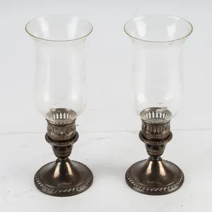 Antique Rogers Sterling Silver Candle Holders