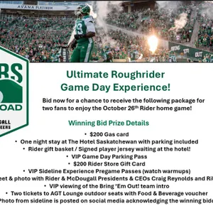 RIDERS ON THE ROAD - ULTIMATE GAME DAY EXPERIENCE!
 UNRESERVED