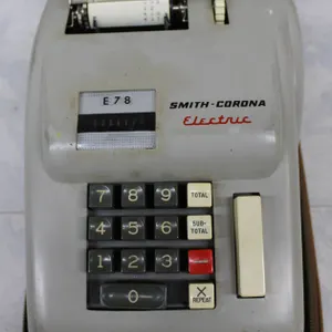 Smith-Corona Electric Adding Machine with Case