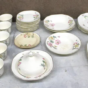 Floral Porcelain Dinnerware Set, 45+ Pieces