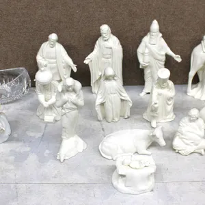 Porcelain Nativity Set Assorted Figurines