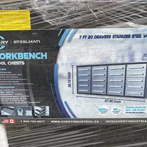 NEW/UNUSED STEELMAN 7' 20 DRAWER WORKBENCH