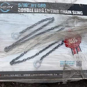 8 - NEW/UNUSED GREAT BEAR DOUBLE LEG LIFTING CHAIN SLINGS