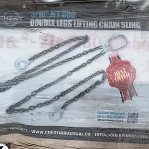 8 - NEW/UNUSED GREAT BEAR DOUBLE LEG LIFTING CHAIN SLINGS