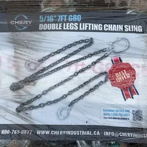8 - NEW/UNUSED GREAT BEAR DOUBLE LEG LIFTING CHAIN SLINGS