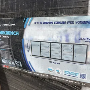 NEW/UNUSED STEELMAN 10' 18 DRAWER 2 CABINET WORKBENCH