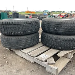2 -  225-70R18 AVALANCE X-TREME WINTER TIRES & 2 - 255-70R18 ROADIAN HTX WINTER TIRES OFF A JEEP WRANGLER