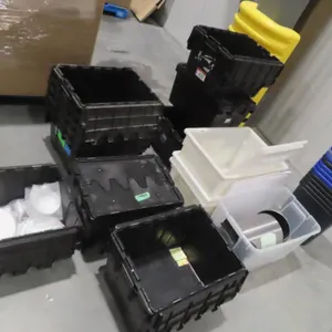 Lot - Asst Shipping Boxes and Crates, Dinnerware.