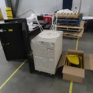 Lot - New Mop Pail, 2 Dr Vertical File Cabinet, (2) Tripp-Lite Server Racks, New.