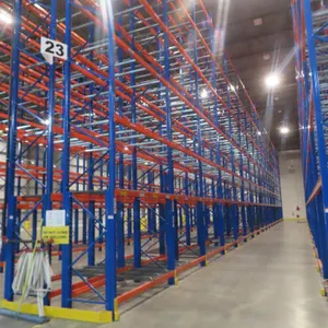 Lot -(18) Sections of Pallet Racking -  (252) 4" x 96" Beams, (19) 42" x 32' Uprights (Note - 1 of the sections is only 4').