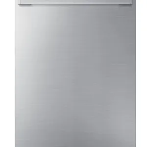 Dacor DW-T24PNASR 24" custom dishwasher door panel. Features premium brushed stainless steel finish. New in box. S/N: B2U5G8TX300118. Note: Dishwasher
