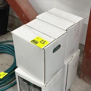 Lot of (4) boxes of Morton Professional EnvironMelt ice melter. Formula includes CMA (calcium magnesium acetate) to be less harmful to concrete, plant