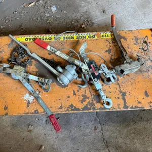 (3) Come-A-Longs & Chain Hoist