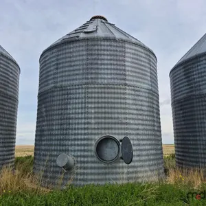 Galvanized Steel Hopper-Roof Grain Bin
 UNRESERVED