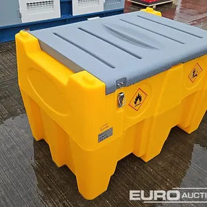Unused Ao  DTK480  480 Litre Static Plastic Fuel Bowser, Electric Pump 