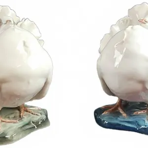 Set of Antique Rosenthal Fritz Heidenreich Porcelain Dove Figurines