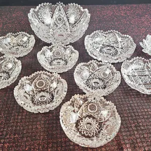 11-Piece Set - Pressed Crystal Dishware Collection