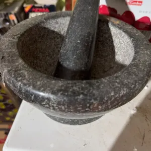 Granite Mortar and Pestle Set, 17 cm Diameter
