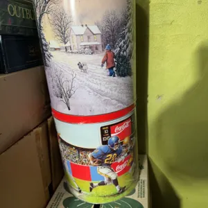 Two Decorative Coca-Cola Tin Containers