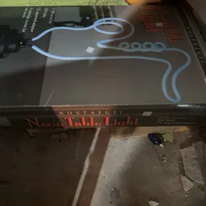 Nostalgic Neon Table Light, 17 Inch, 120V with UL Approved Adaptor