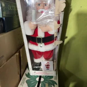 Telco Motion-ettes Animated Illuminated Santa Figure with Candle