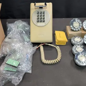 Vintage Telephone Parts and Trimline Desk Phone