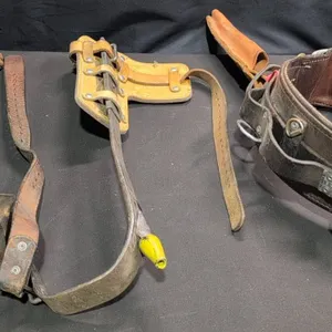 Buckingham Mfg. Climbing Spurs & Bashlin Co. Lineman Belt