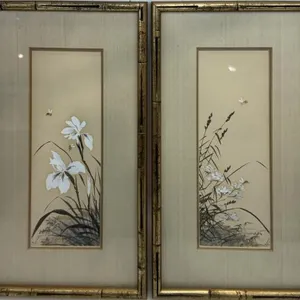 PAIR OF FLORAL WATERCOLORS