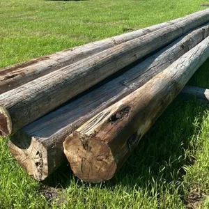 Lot of 6 Used Power Poles, Approx. 40FT Long.
