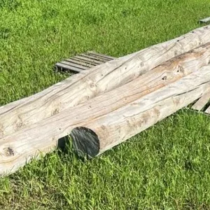 Lot of 3 Used Power Poles, Up to 24FT Long. #LOC: