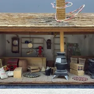 Handmade Old General Store Diorama.