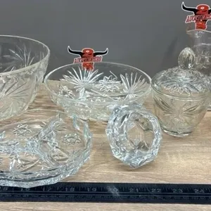 Pressed Glass Dishes. *NO SHIPPING