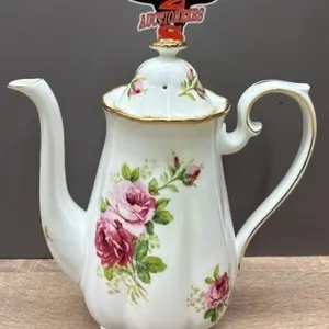 Royal Albert American Beauty Coffee Pot. Flea