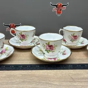 6 Royal Albert American Beauty Teacup/Saucer