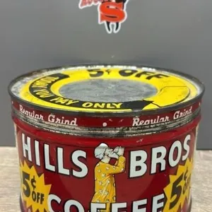 Hills Bros Coffee Tin.