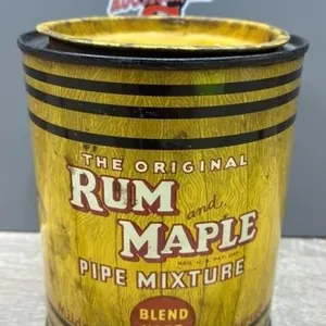 Rum And Maple Pipe Tobacco Tin.