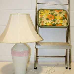 Folding Step Stool & Lamp